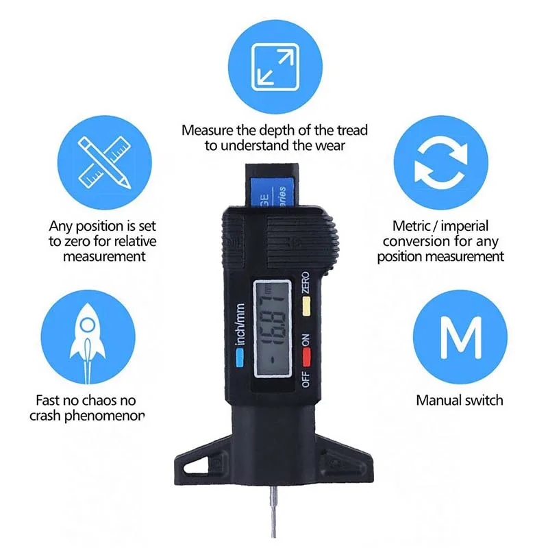 Digital Motorcycle Car Tire Ty - đánh giá và giá Brake Caliper